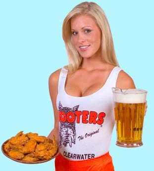 hooters gal with nice figure and boobs - this isn't discrimination, is it?