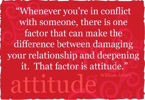 adjust to a positive attitude