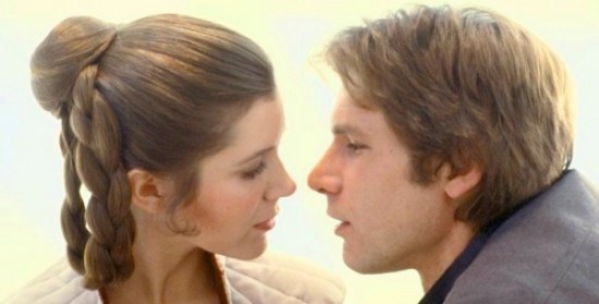 Princess Leia and Bad Boy Han Solo finally together